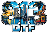 813 DTF – Tampa DTF transfers logo