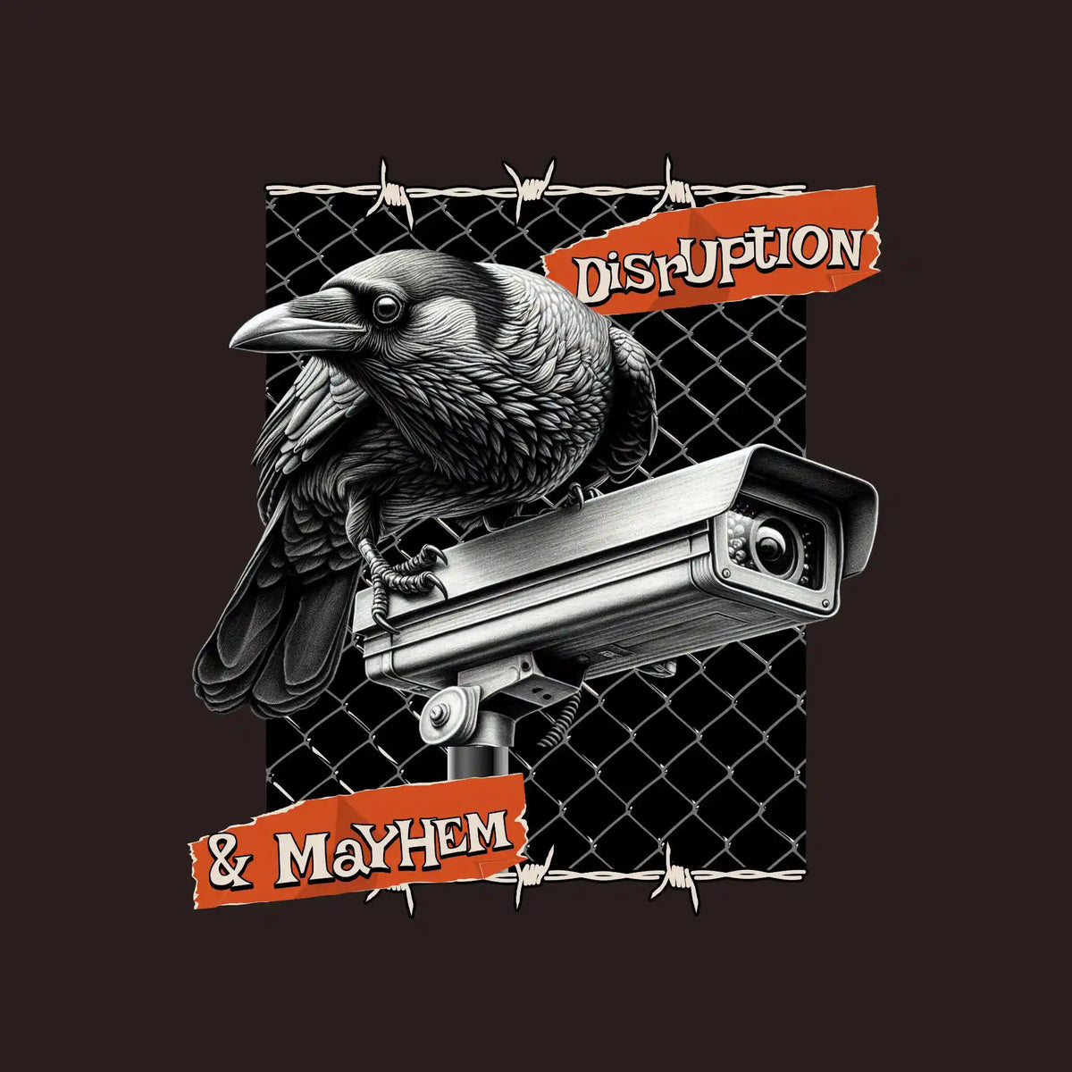 Disruption & Mayhem Crow Streetwear DTF Transfer