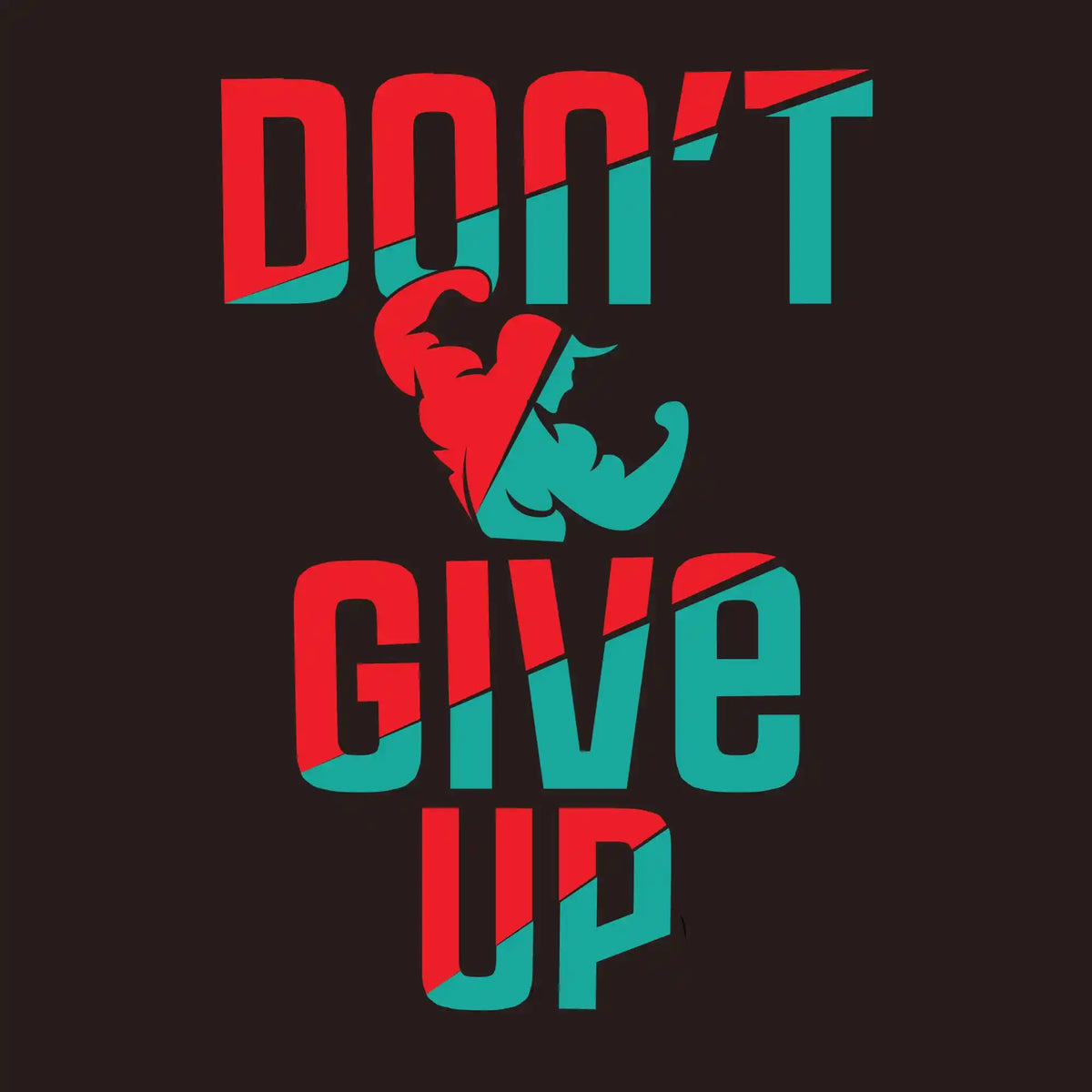 Don't Give Up Workout Gym DTF Transfer