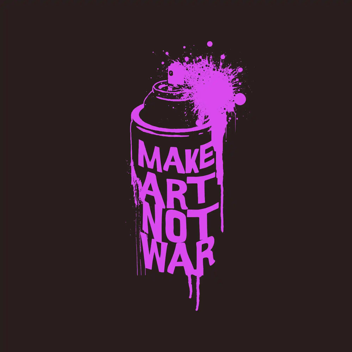 Make Art Not War Spray Can DTF Transfer