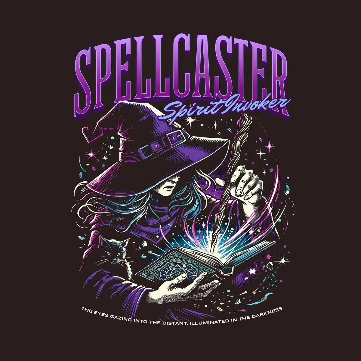 Spellcaster Purple Wizard Streetwear DTF Transfer