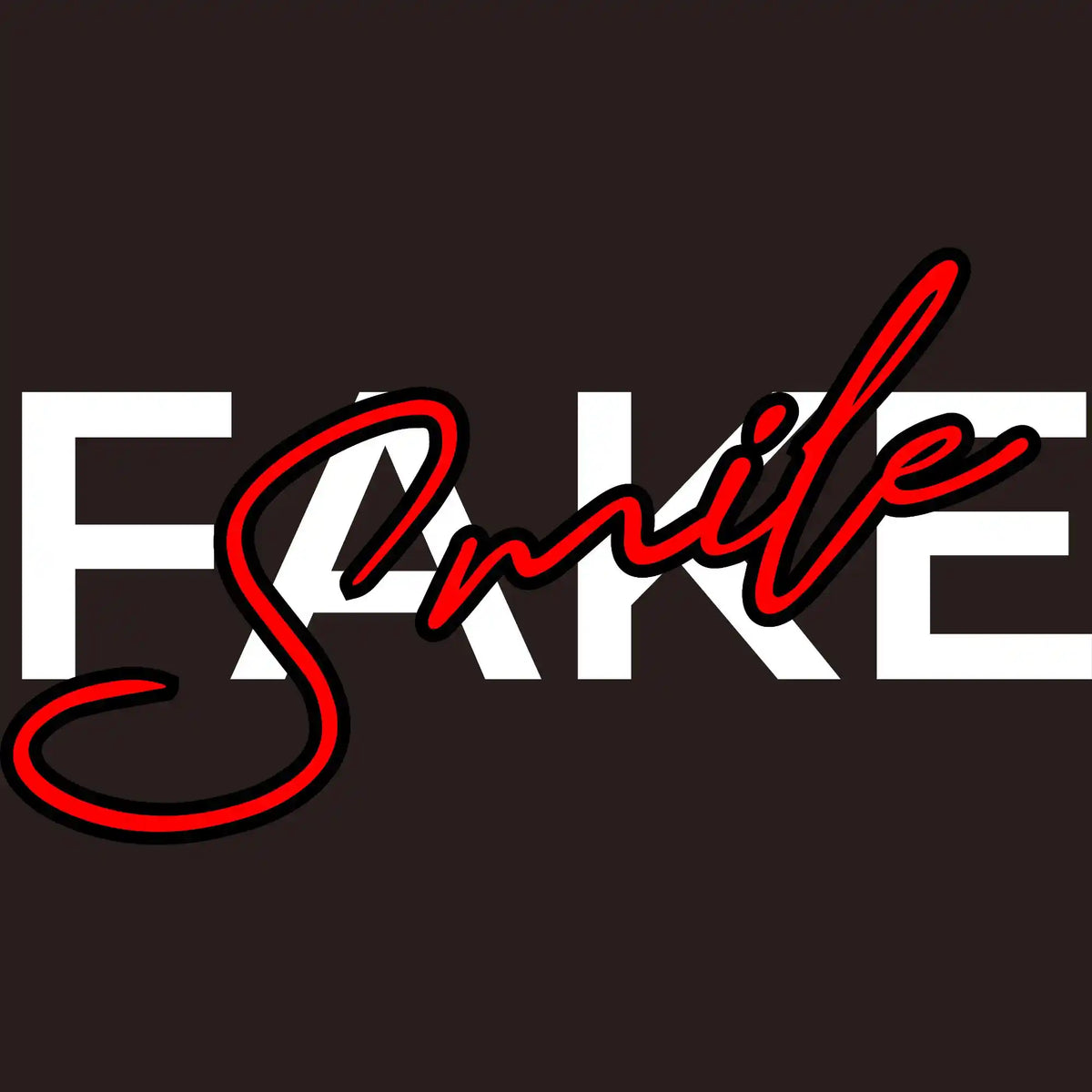 Fake Smile DTF Transfer