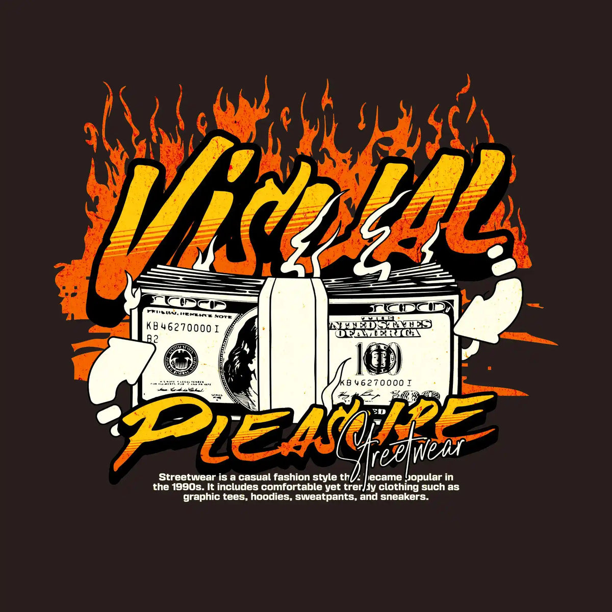 Visual Pleasure Graffiti Boombox DTF Transfer