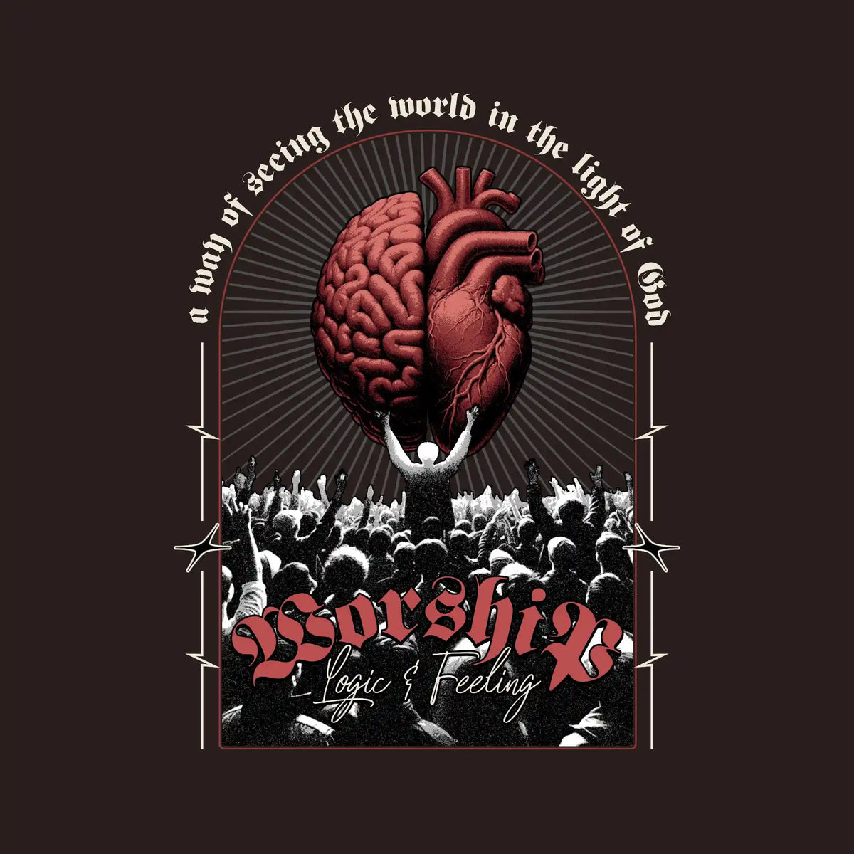 Worship Brain Crowd Streetwear DTF Transfer