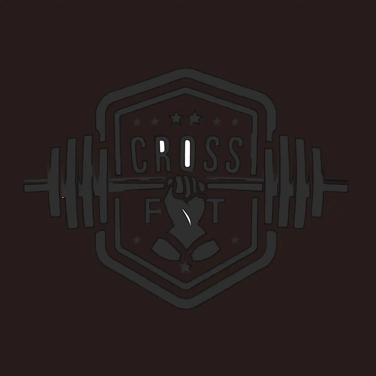 Gym Barbell Emblem Gym DTF Transfer