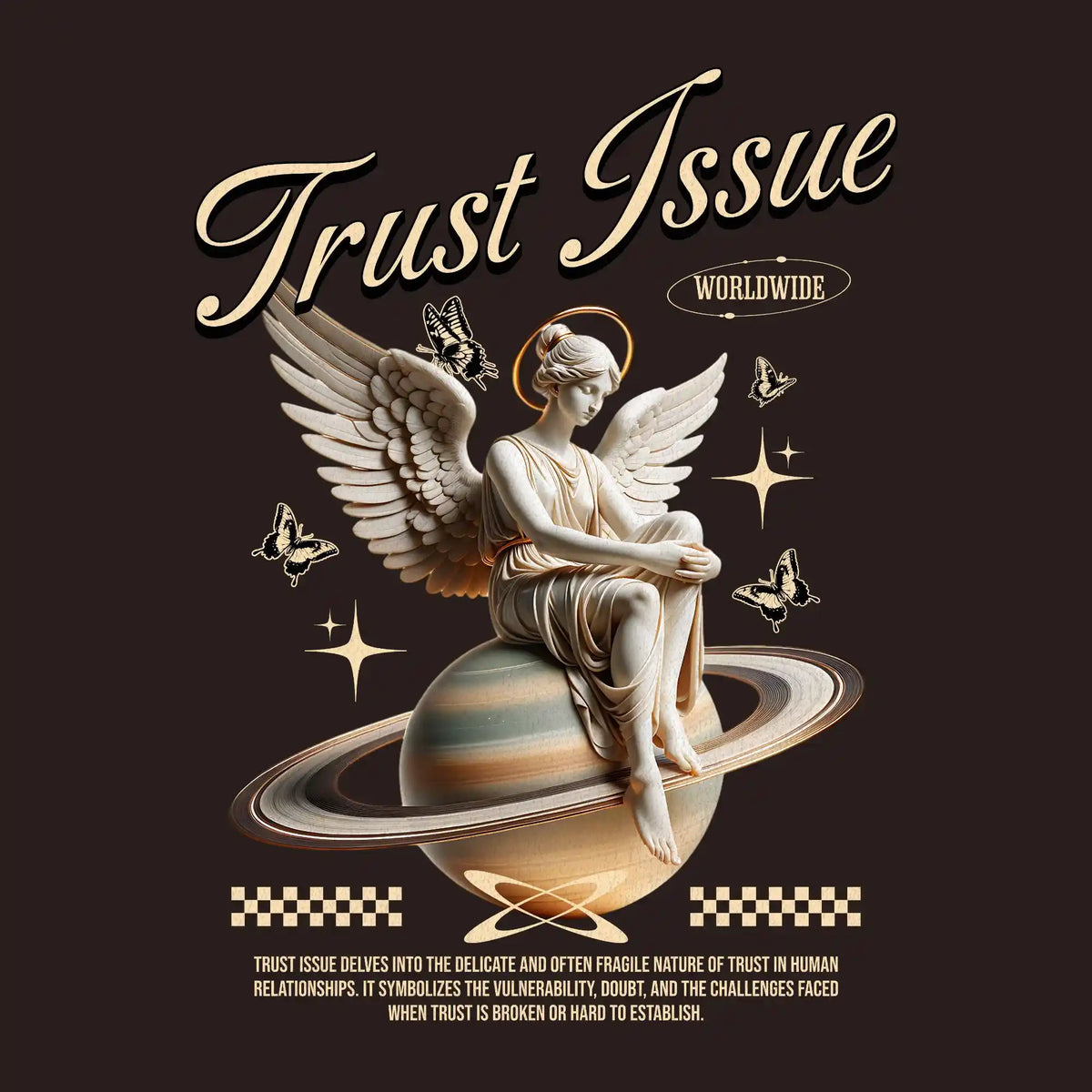 Trust Issue Angel on Planet DTF Transfer