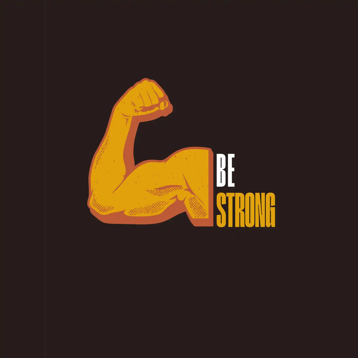 Be Strong Flexing Arm Gym DTF Transfer