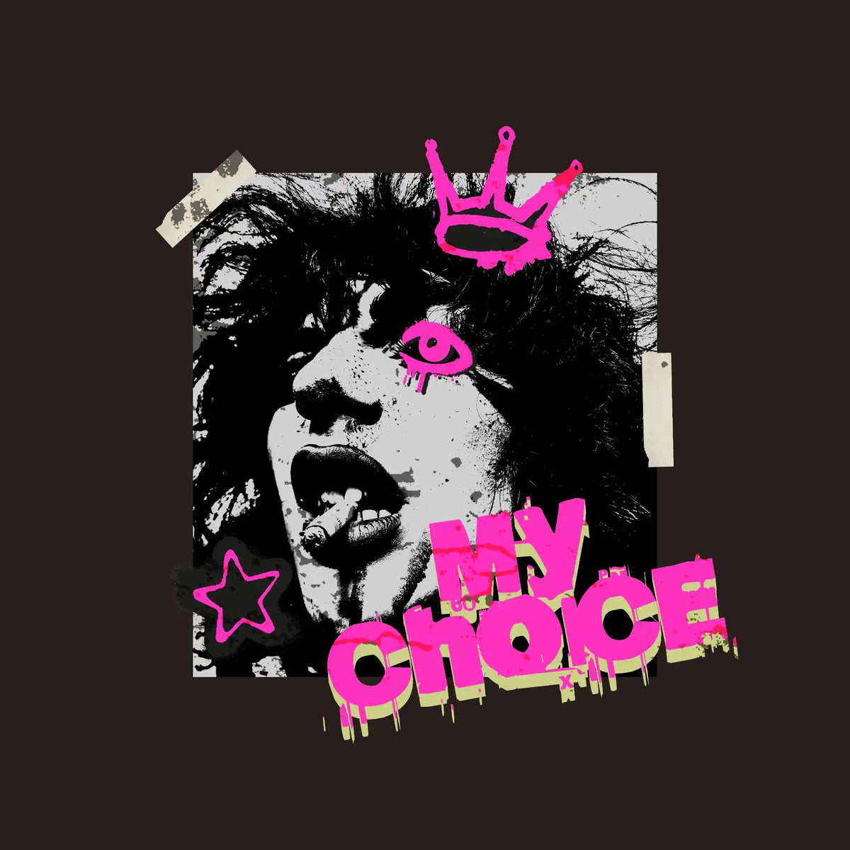 My Choice Punk Graffiti DTF Transfer