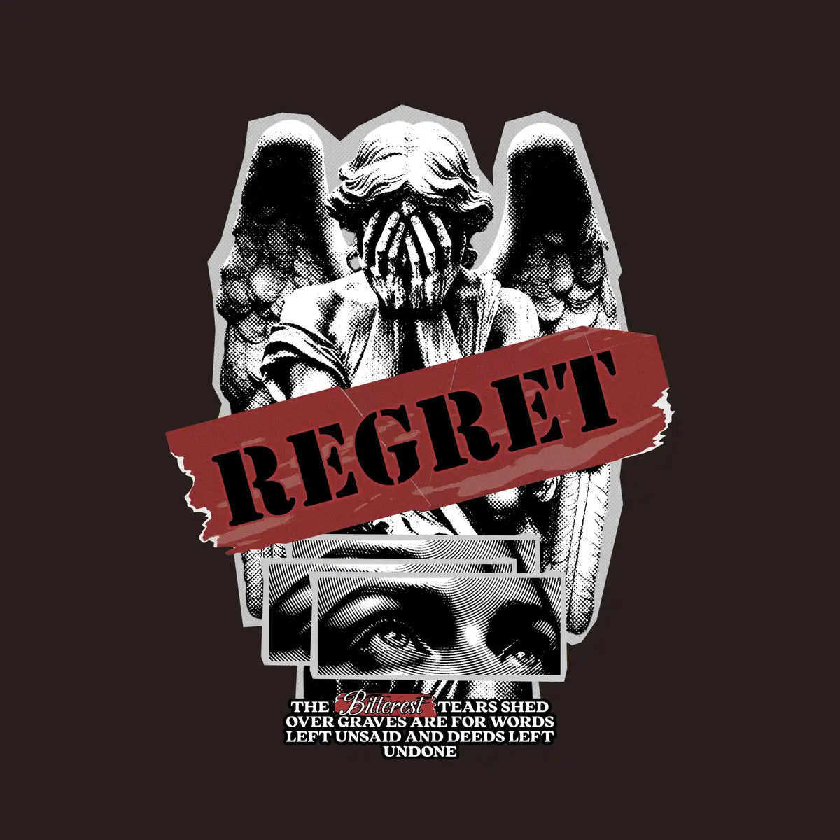 Regret Skull Faces Streetwear DTF Transfer
